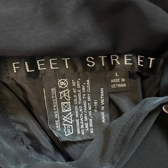 Fleet Street Reversible Hooded Water Repellent Coat-L Outdoor Chore Fishing - Picture 2 of 8